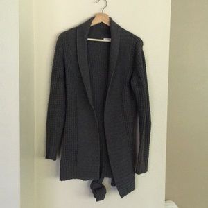 Old Navy heavy knit cardigan sweater with tie belt